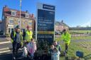 Springing into action at Thornbury Fields, sisters Gabby and Lexi planted spring bulbs with their children Rocco, Romy and Lucia for the whole community to enjoy