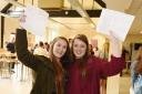 CELEBRATIONS: Stroud High School's Esme House, left, gained six A*s and four As while Sophie Howells achieved nine A*s and one A.
