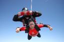 Gemma Hitchcock, from Coaley, did a skydive from 13,500 feet for the British Heart Foundation (BHF)