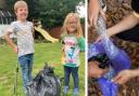Meet the five-year-old litter picker spending his holiday clearing up Dursley and Cam