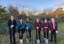 Students from Katharine Lady Berkeley’s School have been planting trees to improve its environmental impact