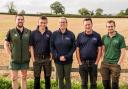 Directors at Tyndale Vets (L to R) Sam Ecroyd, Harry Dibble, Bryony Kendall, David Preece and Kit Heawood
