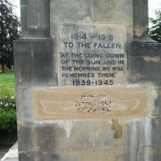 Stroud's war memorial was vandalised in June