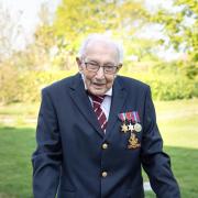 100-year-old war veteran Captain Tom Moore raised millions for the NHS walking ;aps of his garden last year- now his family want to honour his memory