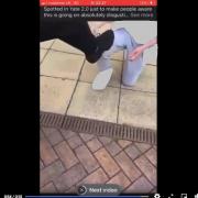 The moment a child was forced to kiss a bullies shoe