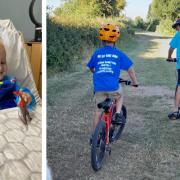 Two brothers cycling for young cousin who has leukaemia