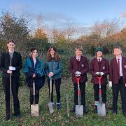 Students from Katharine Lady Berkeley’s School have been planting trees to improve its environmental impact