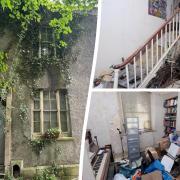 The period townhouse in Clifton, which is covered in overgrown ivy, has no stairs, a fallen in ceiling and has been vacant for five years.