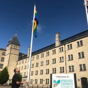 Pride flag at Stroud District Council