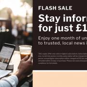 Gazette readers can subscribe for just £1 for 1 month in this flash sale