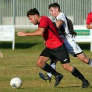 Luke Franklin's free-kick put Thornbury Town 2-0 up in the first-half at Lydney Town on Saturday