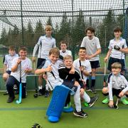 Yate Hockey U14s after their first game of the season