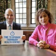 Luke Hall MP with health secretary Victoria Atkins MP