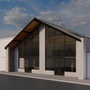 An artist's impression of the two new shops which could open in Dursley
