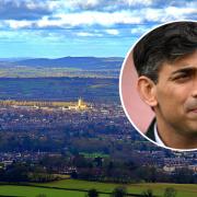 The Prime Minister Rishi Sunak has been visiting Gloucestershire today - photo by PA and John Sparkes (camera club member)