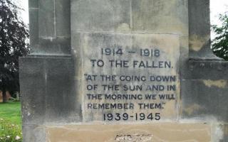 Stroud's war memorial was vandalised in June