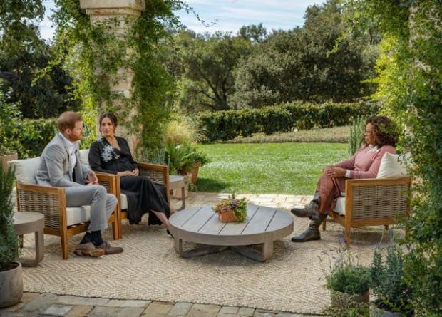 Gazette Series: Harry and Meghan during their Oprah Winfrey interview (Harpo Productions /Joe Pugliese)