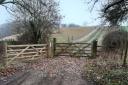 Footpath at Breakheart Hill, North Nibley near Wotton-under-Edge, photographed by Gloucestershire County Council.