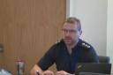 Chief Inspector Dan Forster, the Avon and Somerset Police area commander for South Gloucestershire, addresses the South Gloucestershire Safer and Stronger Communities Strategic Partnership on Friday, October 8