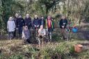 Volunteers at one of the tree planting work mornings - photo by Rosemary Wicks