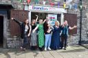 Staff and guests celebrate the opening of the new shop in Chipping Sodbury