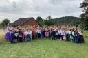 Pupils and staff at Cam Woodfield Junior School celebrates 70th anniversary
