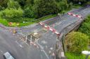 Road closure in place at the Station Road/Link Road roundabout