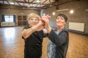 Jean spent the day showing off her dancing moves at the Dance Factory in Filton with teacher  Michel Webber