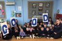 Staff and children at Phase 5 pre-school in Yate celebrate their good Ofsted rating