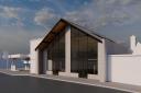 An artist's impression of the two new shops which could open in Dursley