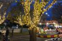 The festive Christmas lights in Cam with a fun-fair at last year's event