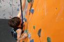 Rosie during the epic challenge at The Climbing Academy