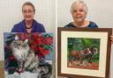 Left: Favourite painting poll winner Pauline Wilson-Smith. Right: Third placed Anne McAllister. Below: Second placed Mary Drown