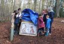 A group of Cam mums have created a stunning mosaic for the Twinberrow sculpture trail in Dursley woods