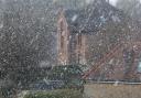 Snow in Dursley on Thursday. Photo by Elizabeth Oakley