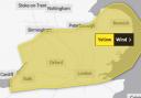 Yellow weather warning for wind in Yate