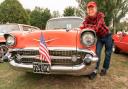 Barry Pollock with his 1957 Chevrolet Bel Air he imported from Florida. Picture: Matt Bigwood.