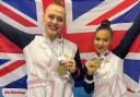 Esme Mathias (17) and Natalia Gilbert (16)  from a gymnastics club in Yate have become European champions