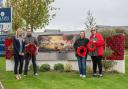 A community group in Yate comes together to unveil a heart-warming memorial of crochet poppies to mark Remembrance Sunday
