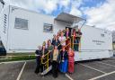 Staff from from Avon Breast Screening the new mobile screening unit