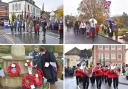 Photos from the Sunday Remembrance services in Cam and Dursley