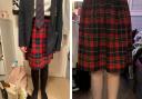 Pupils have been protesting after there has been a recent crackdown in rules about wearing skirts at Yate Academy