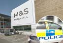 Asa Manders, of Bristol Road, Cromhall, pleaded guilty to two counts of assault which took place at the Yate M&S last year