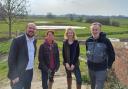 Conservative chair Richard Holden and Siobhan Baillie MP meeting with Andrew McLaughlin and Anna Tarbet from Gloucestershire Wildlife Trust
