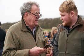 Jeremy Carkson with Clarkson's Farm fan favourite Kaleb