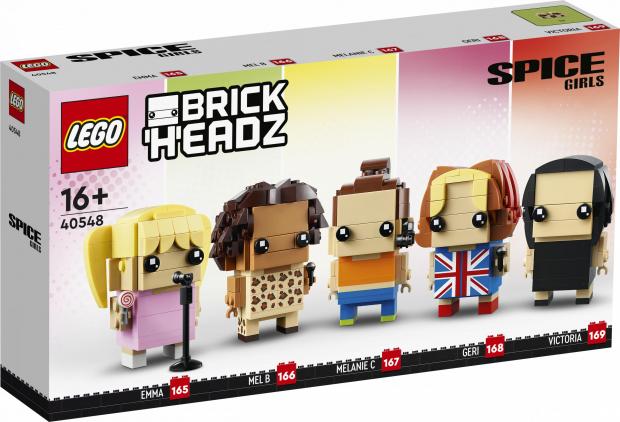 Gazette Series: LEGO Spice Girls Brick Headz packaging. Credit: LEGO