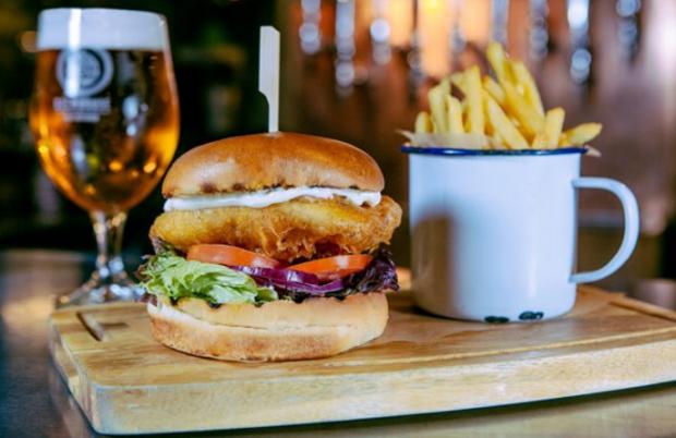 Gazette Series: Craft Beer Flight and Burgers for Two at Brewhouse and Kitchen. Credit: Buyagift