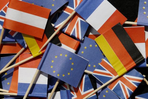 Gazette Series: UK and European flags. Credit: Canva