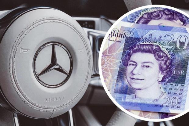 A Mercedes driver has been hit with a bill for almost £800