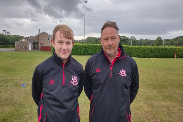 Thornbury Town's new management duo Rich Joyce and Andy Parry